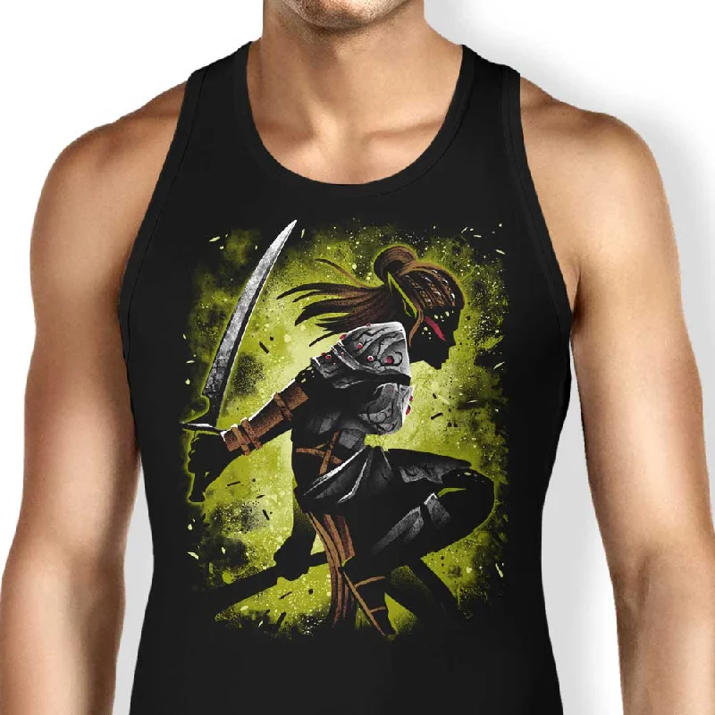 Women's Blouse with High CollarGithyanki Warrior - Tank Top