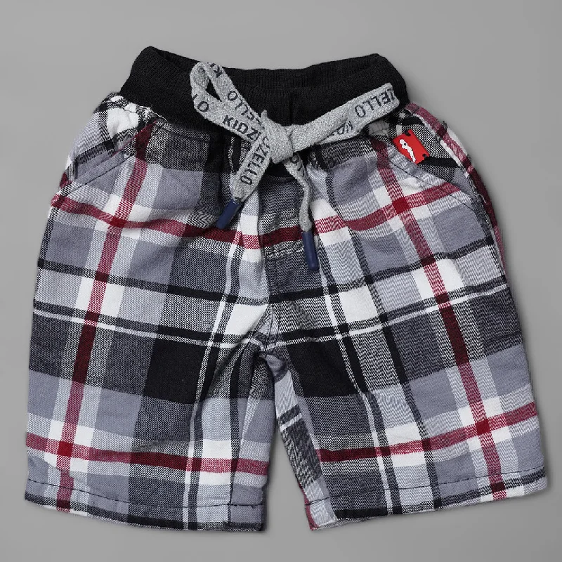 Checked Shorts For Boys