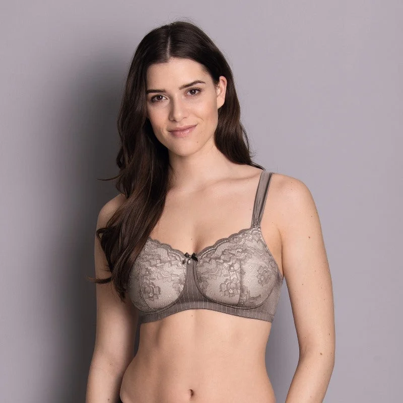 nursing bra with easy access clipsANITA ANTONIA POST-MASTECTOMY BRA DUSTY GREY