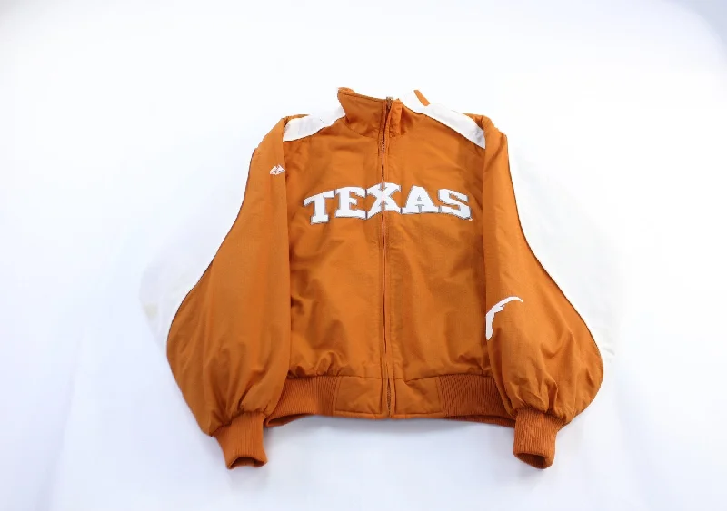 Women's Blazer CoatsMajestic Embroidered Texas Longhorns Zip Up Jacket