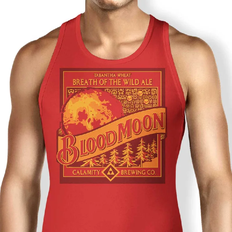 Women's Blouse with V-Shaped CollarBlood Moon - Tank Top