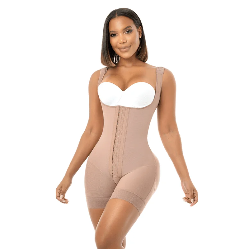 high-waisted shapewear shorts with power mesh for firmnessExceptional Sculpting Body Shaper 2019 Fajas Meli'belt