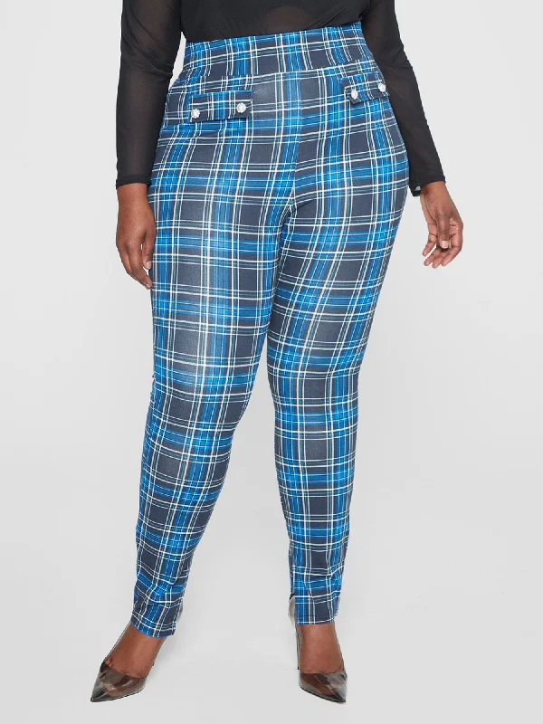 Matilda Plaid Ponte Knit Leggings