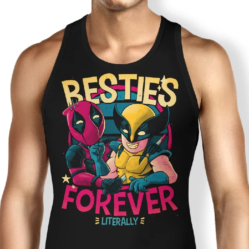 Women's Blouse with Shawl CollarBesties Forever - Tank Top