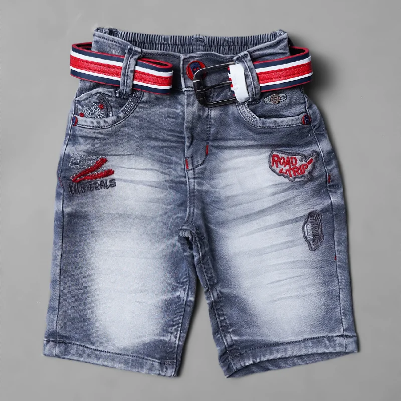 Denim Shorts for Kids with Belt