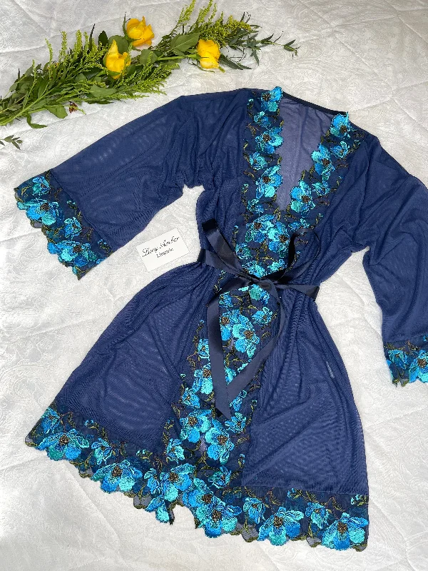 women's pajamas with pocketsDelilah Sheer Robe