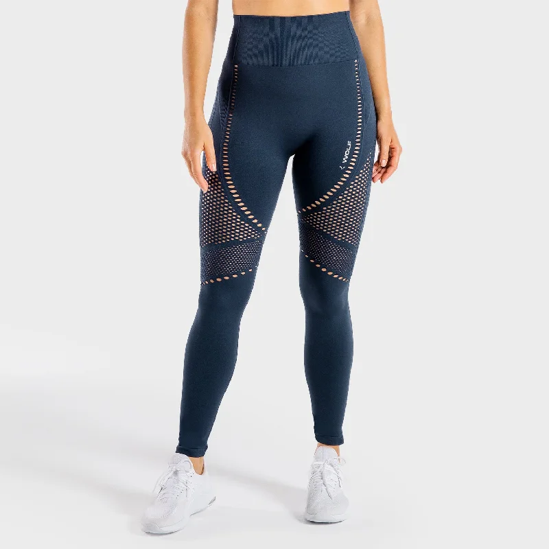 Meta Seamless Leggings - Navy