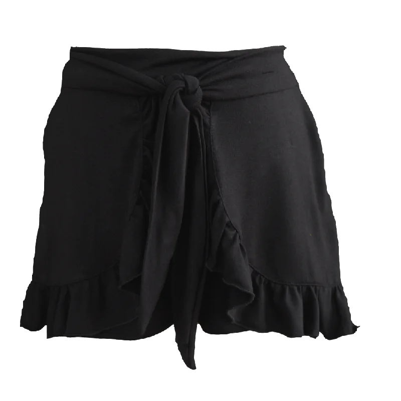 Tru Luv Wrap Ruffle Shorts