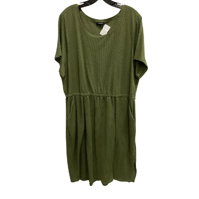 Women's Off-the-Shoulder DressesDress Casual Midi By Torrid In Green, Size: 3x