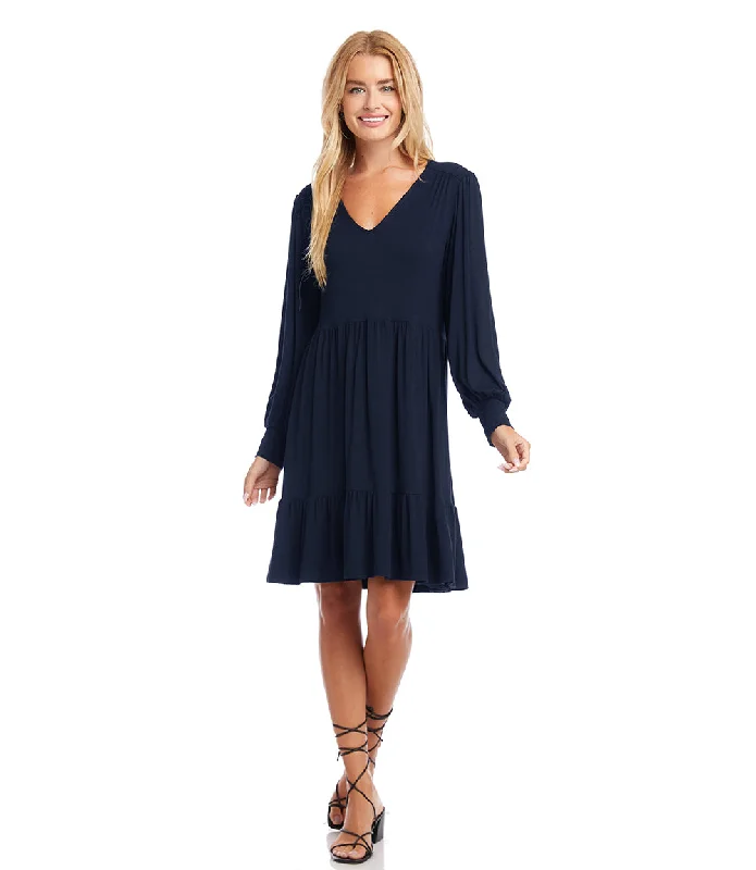 Women's Empire Waist DressesLong Sleeve Tiered Dress