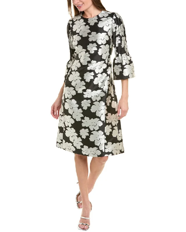 Women's Asymmetrical DressesTeri Jon by Rickie Freeman Jacquard Shift Dress