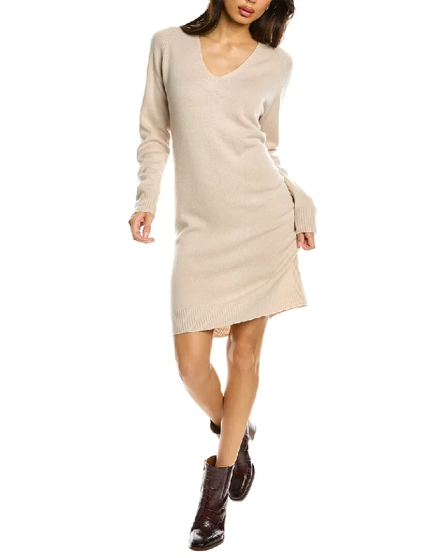 Women's Wide Collar SweatersVince V-Neck Wool & Cashmere-Blend Sweaterdress