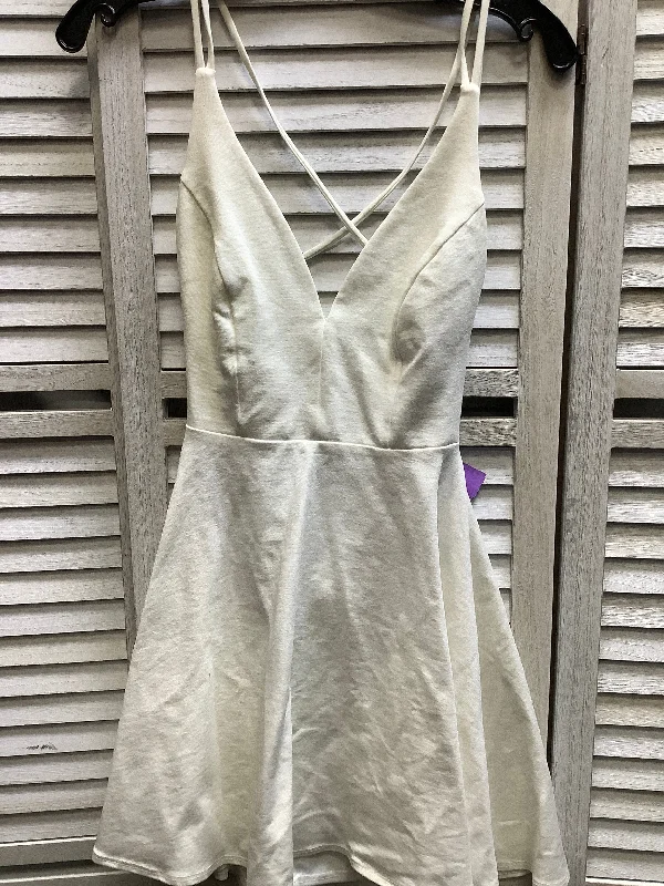 Women's Gathered DressesWhite Dress Casual Short Lulu, Size S