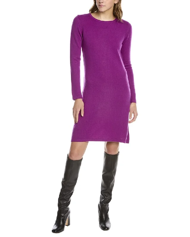 Women's Polyester SweatersForte Cashmere Crewneck Cashmere Sweaterdress