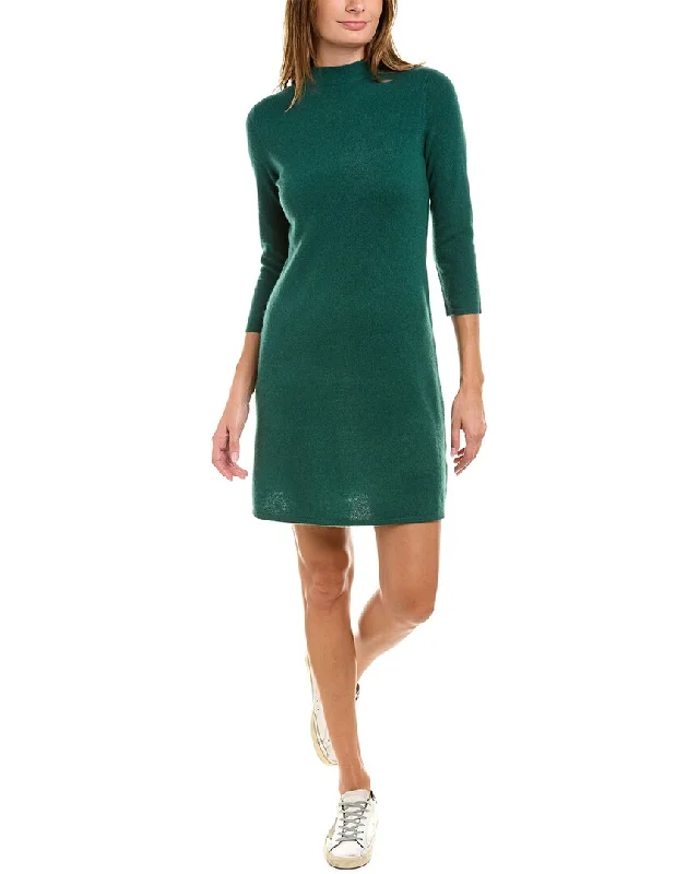 Women's Croatian Wool SweatersInCashmere Mock Neck Cashmere Sweaterdress