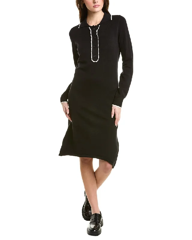 Women's Low Collar SweatersMax Studio Collared Sweaterdress