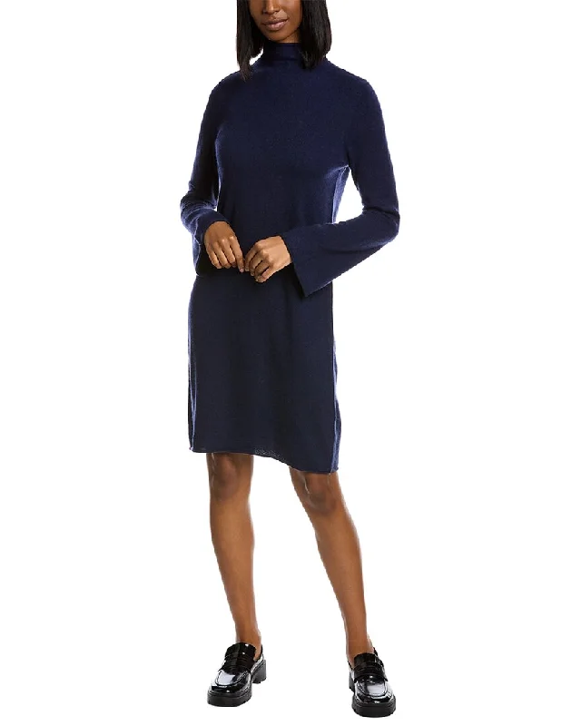 Women's V-Neck Woolen Sweatersphilosophy Funnel Neck Cashmere Sweaterdress