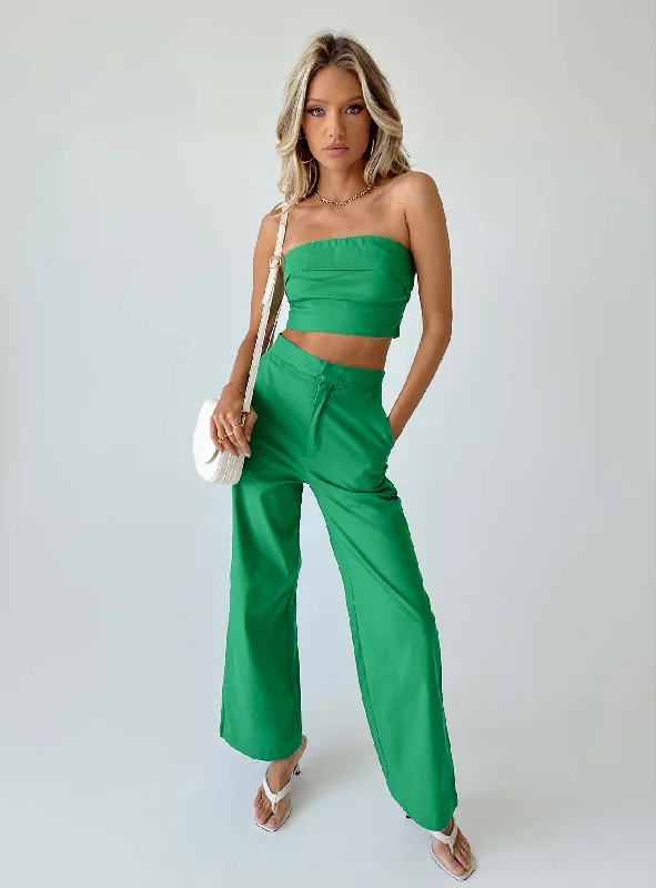 Women's High-Neck BlouseAiden Set Green