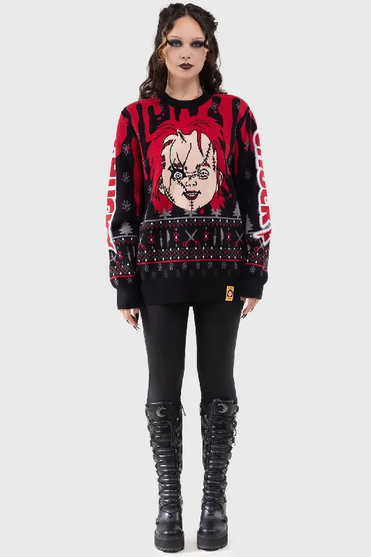 Women's Blouse with HoodChucky Wanna Play Sweater