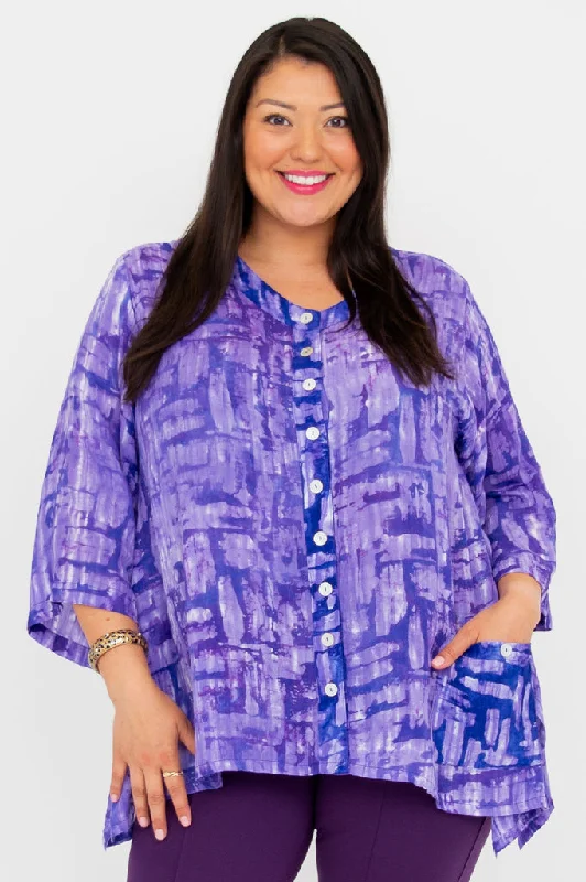 Women's Blouse with Square CollarHolden Top, Smika