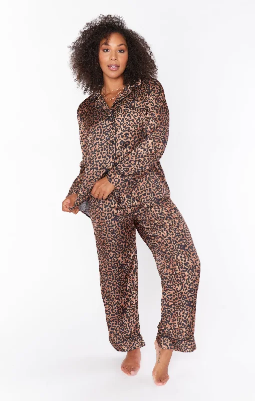 women's pajamas with a touch of elegance and sophisticationClassic PJ Set ~ Wild Cheetah