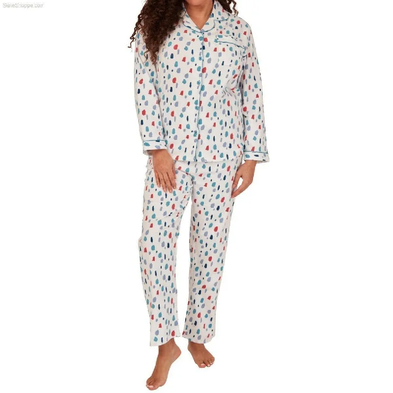 women's pajamas for campingWomen's Brushed Cotton Long Sleeve Wincey Pyjama Set Loungewear