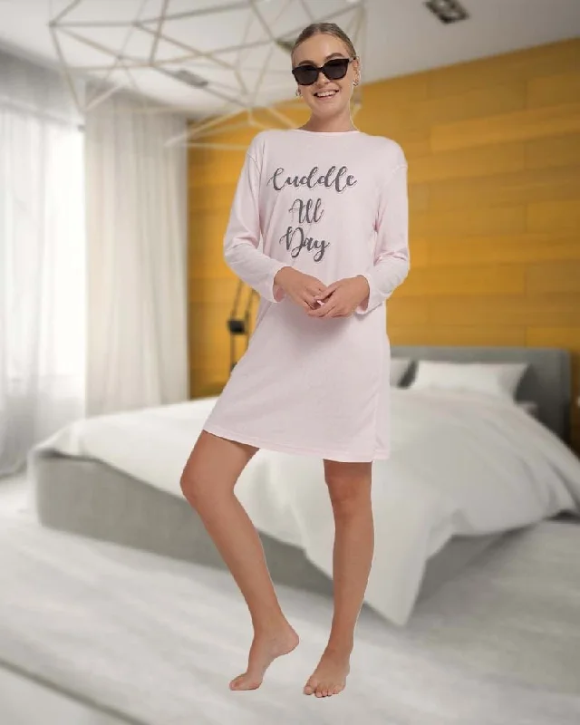 women's pajamas for everyday loungingLadies Cuddle All Day Sleep Shirt