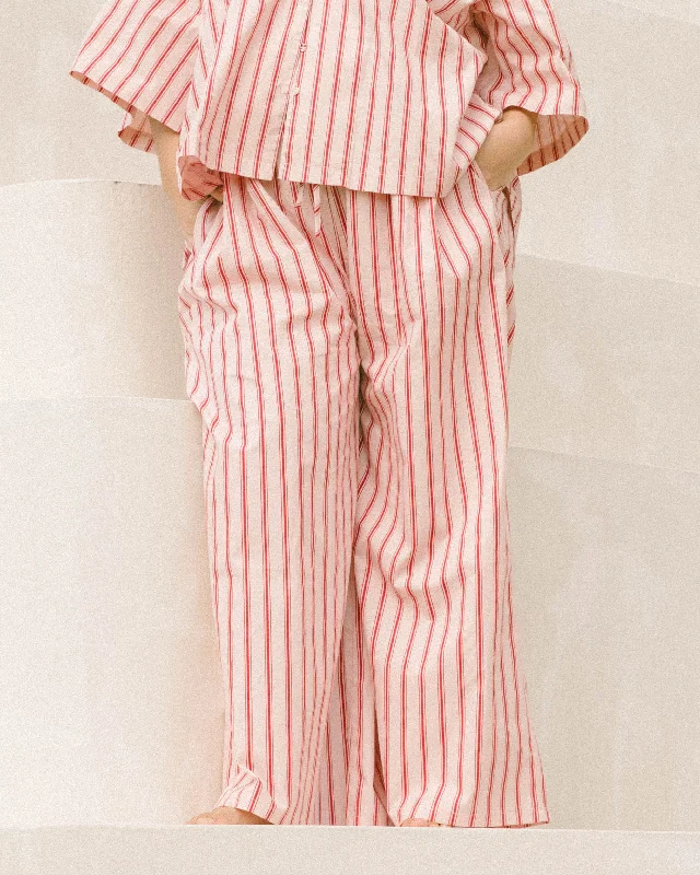 women's pajamas for those who love to stay in and relaxPosey Pants | Pink Stripe