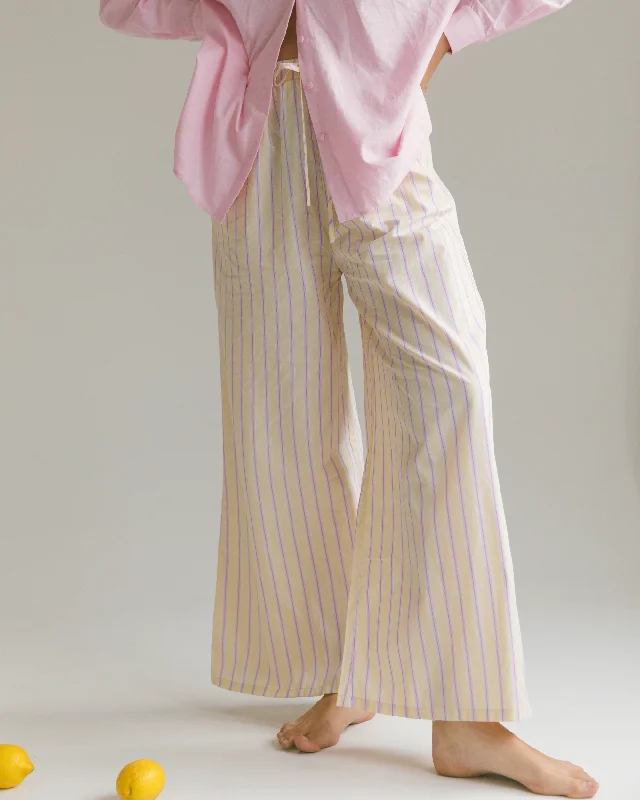 women's pajamas for those who value qualityPosey Pants | Yellow & Purple Stripe